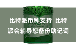 比特派币种支持  比特派会辅导您备份助记词